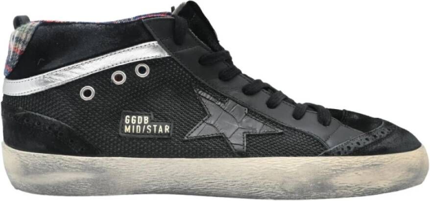 Golden Goose Midstar Zwart Zilver Multicolor Sneakers Black Dames