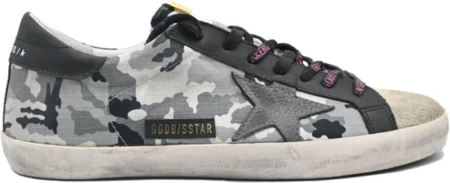 Golden Goose Militair Grijs en Zwart Sneakers Gray Heren