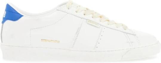 Golden Goose Minimalistische leren sneakers met perforaties White Heren