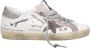 Golden Goose Witte Sneakers Distressed Design Slogan Print Beige Dames - Thumbnail 21