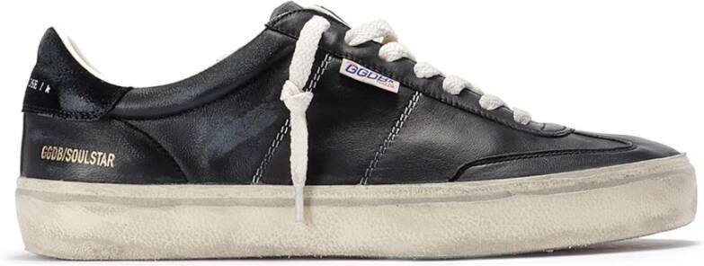 Golden Goose Nappa Leren Sneakers met Suède Hiel Black Heren