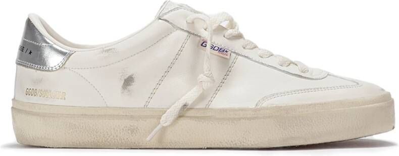 Golden Goose Witte Sneakers Leren Bovenwerk Gelamineerde Hiel White Heren