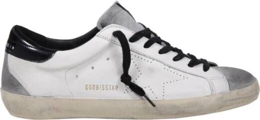 Golden Goose Witte Leren Sneakers met Messing Details White Heren