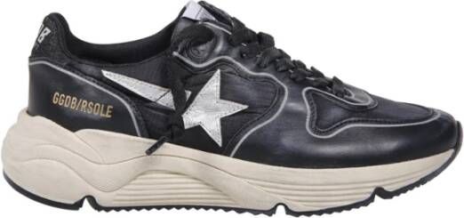 Golden Goose Nylon Bovenwerk Glitter Hiel Ster Sneakers Black Dames