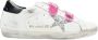 Golden Goose Old School White Silver Glitter Star Sneakers White Dames - Thumbnail 1