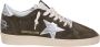 Golden Goose Olijfgroene Suede Ball Star Sneakers Green Heren - Thumbnail 1