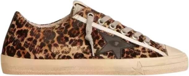 Golden Goose Panterprint Sneakers Brown Dames