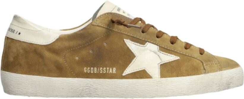 Golden Goose Platte schoenen in gouden stijl Brown Heren