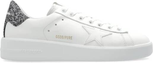 Golden Goose Glitter Ster Patch Veterschoenen Gray Dames