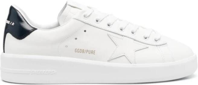 Golden Goose Pure-Star Wit Blauw Sneakers White Heren