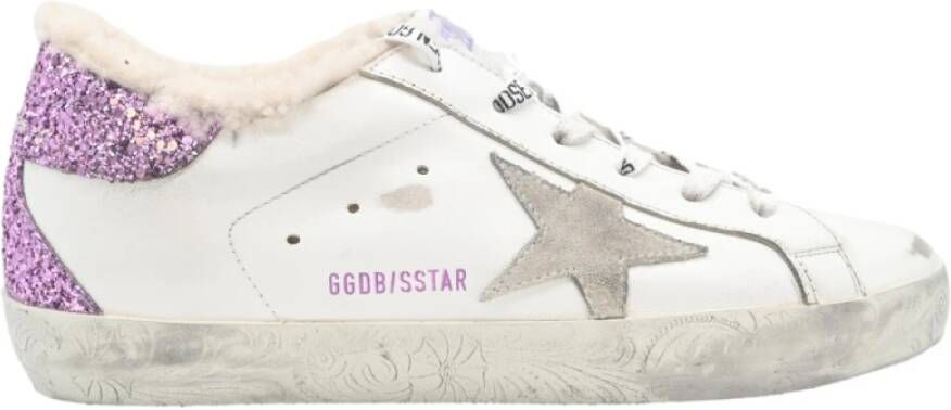 Golden Goose Reliëf Foxing Sneakers Wit Lavendel White Dames