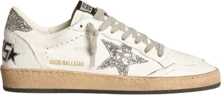 Golden Goose Retro Ball Star Glitter Sneakers White Heren