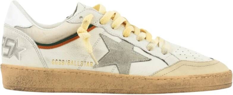 Golden Goose Retro Ball Star Sneakers Wit Groen Oranje Beige Heren