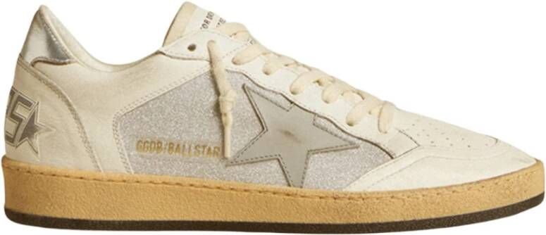 Golden Goose Retro Ball Star Sneakers Wit Zilver White Heren