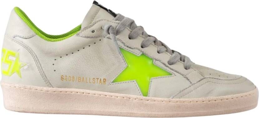 Golden Goose Retro Stijl Leren Sneakers White Heren