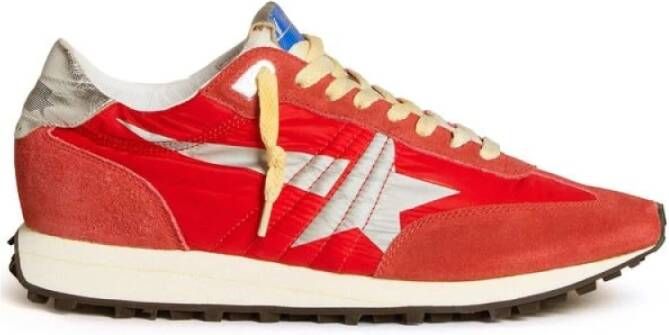 Golden Goose Rode en Grijze Hardloopschoen Red Dames