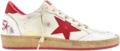 Golden Goose Rode Hiel BallStar Sneakers Red Dames