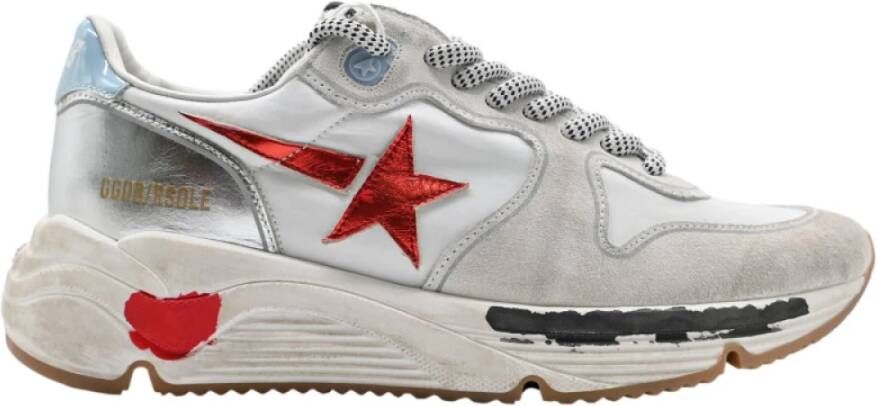 Golden Goose Rode Metalen Sterren Hardloopschoenen Multicolor Dames