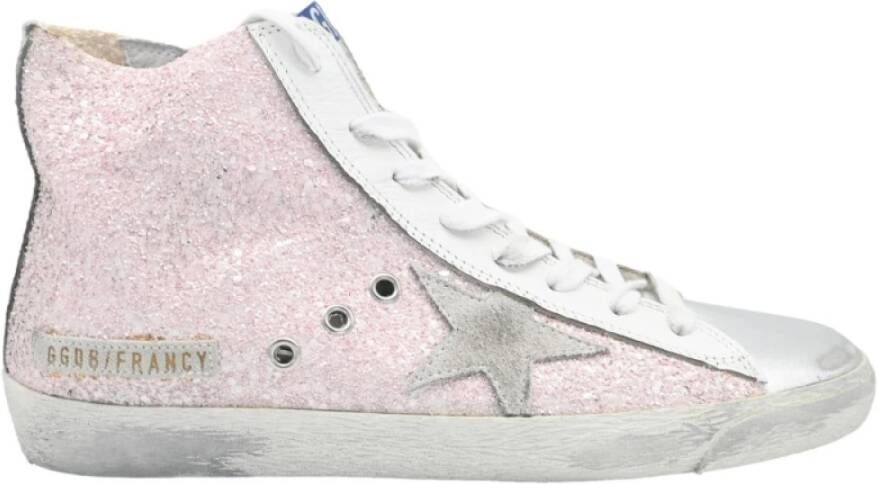 Golden Goose Rose Glitter Francy Sneakers Pink Dames