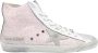 Golden Goose Rose Glitter Francy Sneakers Pink Dames - Thumbnail 1