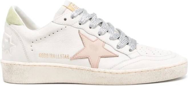 Golden Goose Roze Sneakers met Sterdetail White Dames