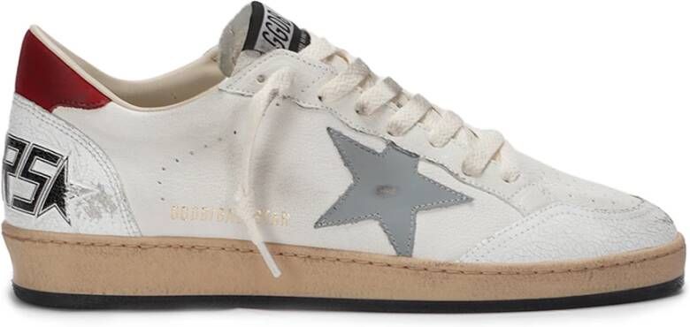 Golden Goose Iconische ster leren sneakers met suède Beige Heren