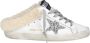 Golden Goose Shearling Leren Star Mules Wit Dames - Thumbnail 1