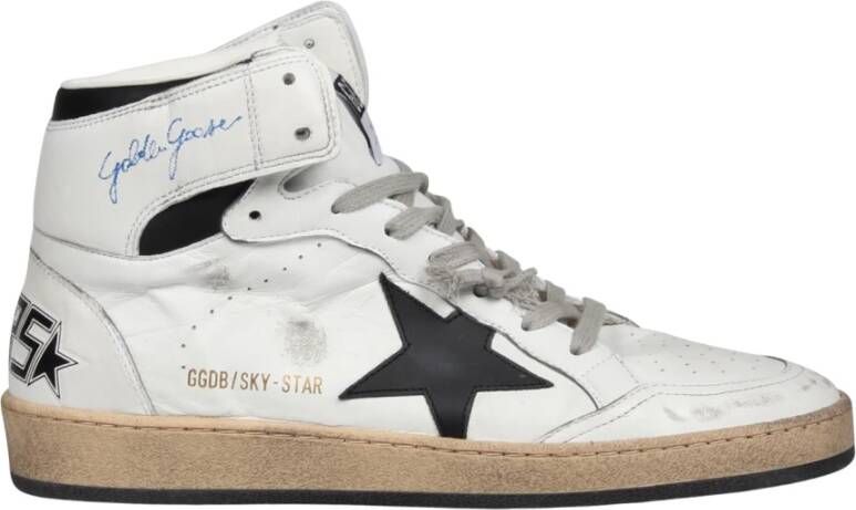 Golden Goose Sky Star High-Top Sneakers White Heren