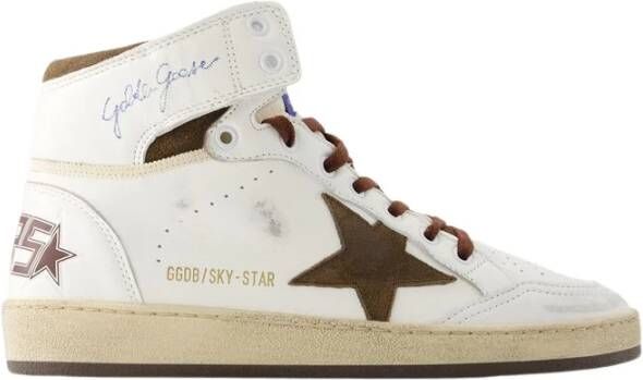 Golden Goose Sky-Star Nappa Leren Sneakers White Heren