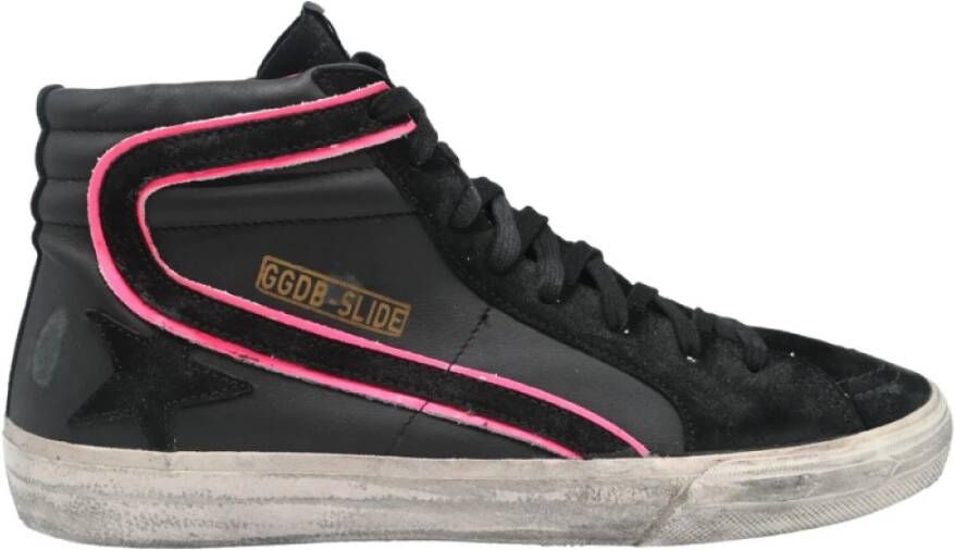 Golden Goose Slide Zwart Fucsia Fluo Sneakers Black Heren