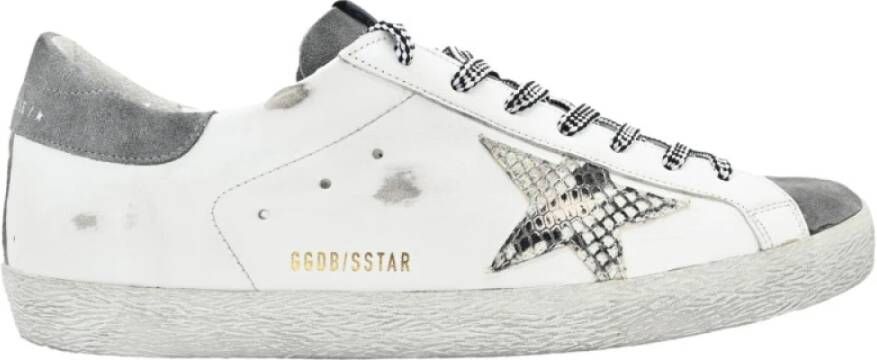 Golden Goose Snake Star Grey Sneakers White Heren