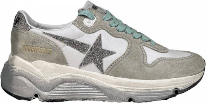 Golden Goose Verhoog je sneaker game met Swarovski Crystal Running Sole sneakers White Dames