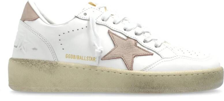 Golden Goose Witte Leren Sneakers met Vernietigend Effect White Dames