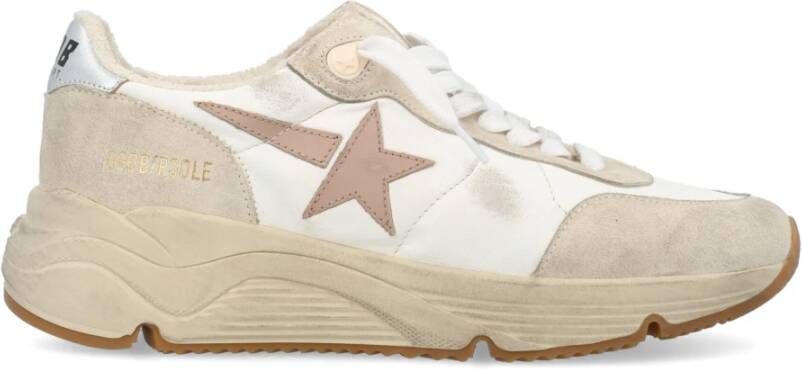 Golden Goose Witte Leren Hardloopschoenen White Dames