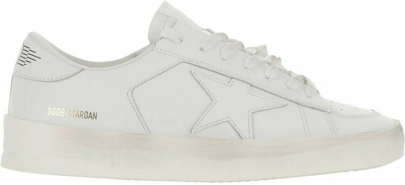 Golden Goose Stardan Leather Upper Laminated Star AND Heel Wit Heren