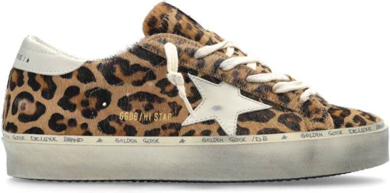 Golden Goose Sneakers Hi Star Classic Met Lijst Brown Dames