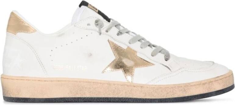 Golden Goose Sneakers met versleten ster Beige Dames