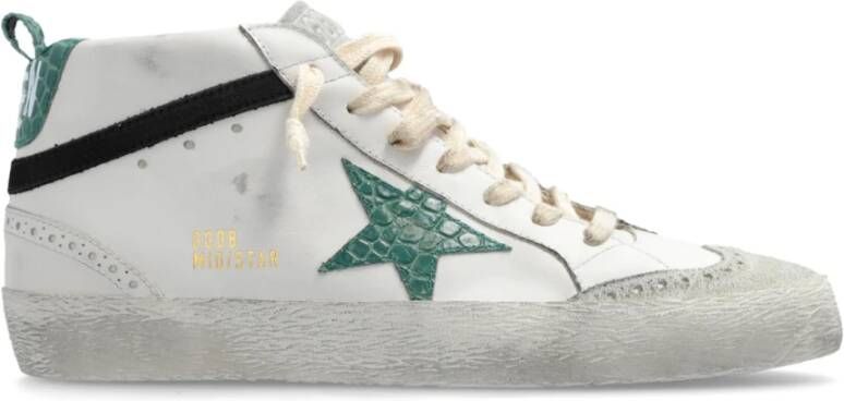 Golden Goose Sneakers Mid Star Classic White Dames