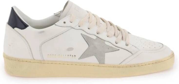 Golden Goose Wit IJs Nacht Blauwe Bio Based Suède Hak White Heren