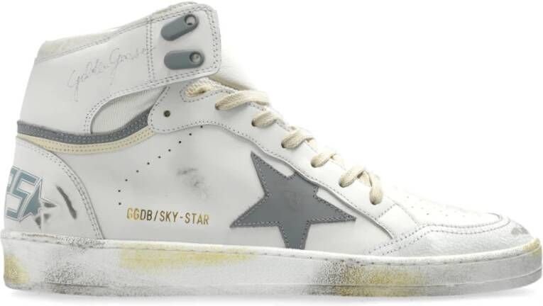 Golden Goose Sneakers Sky Star met gewatteerde tong White Heren