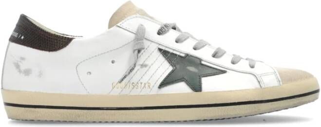 Golden Goose Sneakers van verouderd leer Bosgroen White Heren