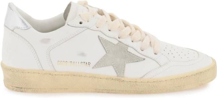 Golden Goose Dames Ball Star Sneaker Wit Zilver White Dames