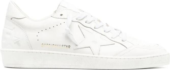 Golden Goose Ball Star sneakers van gebruikt-effect leer White Heren