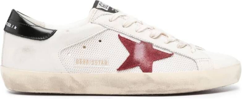 Golden Goose Super-Star Net en Leren Trainers Multicolor Heren