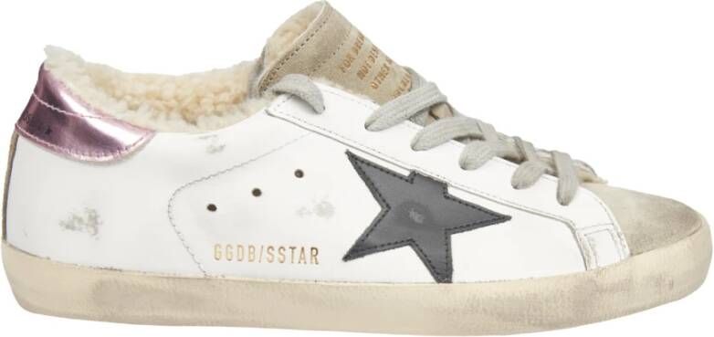 Golden Goose Sneakers Leather Upper Shoes in wit