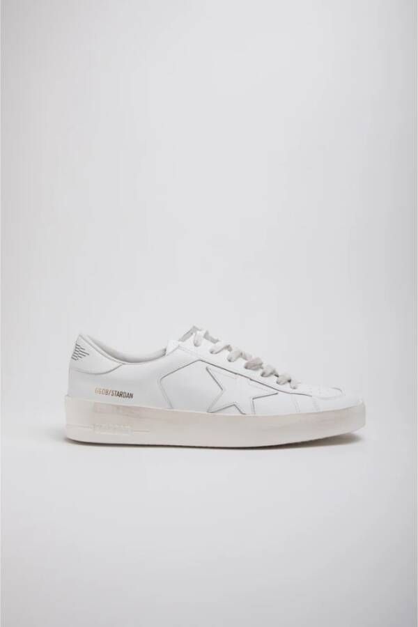 Golden Goose Stijlvolle Witte Sneakers met een Touch White Heren