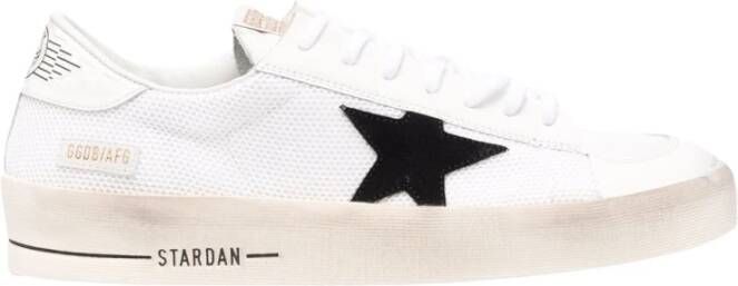 Golden Goose Witte Leren Sneakers met Vetersluiting White Heren