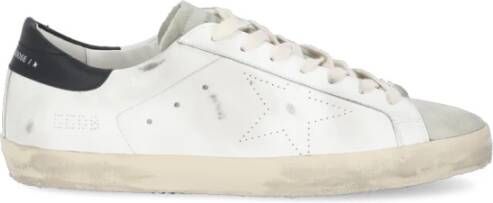 Golden Goose Superstar Low-Top Sneakers met Geperforeerde Details Wit Heren