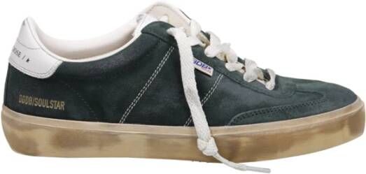 Golden Goose Groene Leren Sneakers Soul Star Green Dames