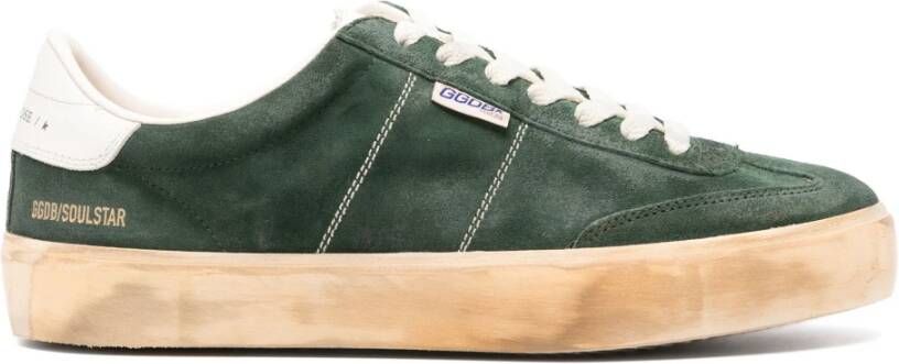 Golden Goose Soul Star Suede Sneakers Green Heren